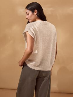 Celtic & Co. Wide Leg Cropped Jeans, Chocolate Brown - view 2, Chocolate Brown