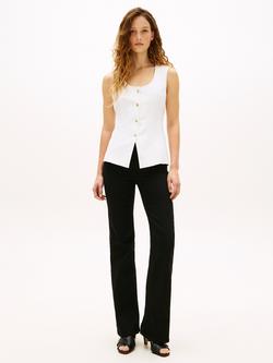 Tommy Hilfiger Slim Fit Tailored Waistcoat, White - view 2, White