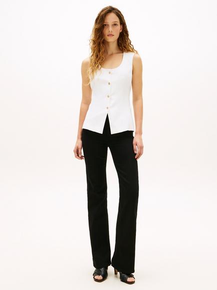 Tommy Hilfiger Slim Fit Tailored Waistcoat, White - view 2, White