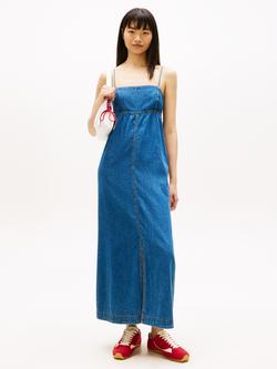 Tommy Hilfiger Chambray Denim Maxi Dress, Dark Blue, Dark Blue