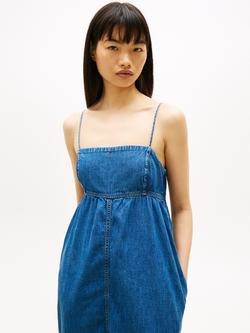 Tommy Hilfiger Chambray Denim Maxi Dress, Dark Blue - view 2, Dark Blue