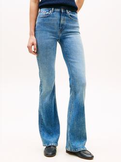 Tommy Hilfiger Finn Mid Rise Flared Jeans, Blue, Blue