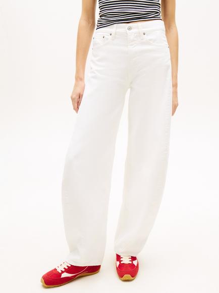 Tommy Jeans Ella Barrel Leg Jeans, White, White