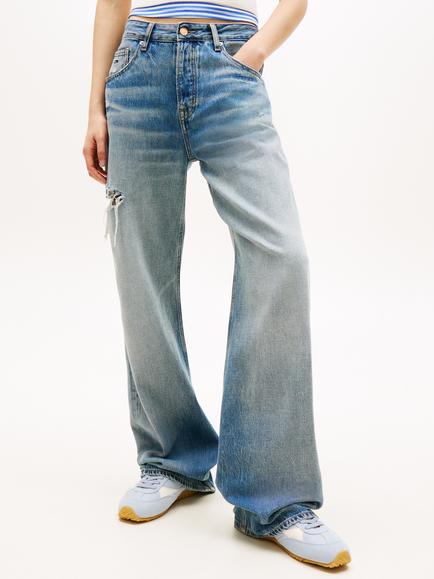 Tommy Hilfiger Mia Mid Rise Relaxed Straight Jeans, Blue, Blue