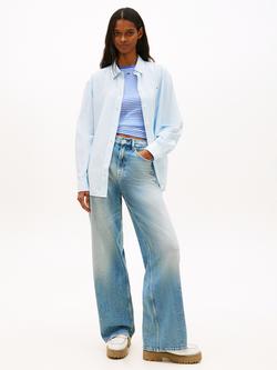 Tommy Hilfiger Linen Rich Relaxed Fit Shirt, Light Blue - view 2, Light Blue