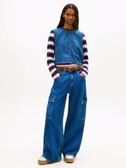 Tommy Hilfiger Chambray Tie Side Top, Dark Blue - view 2, Dark Blue