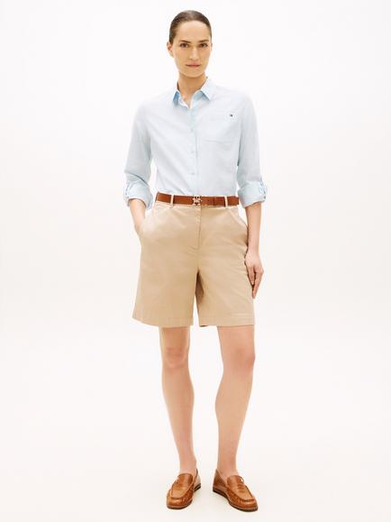 Tommy Hilfiger Garment Dyed Tailored Shorts, Brown - view 2, Brown