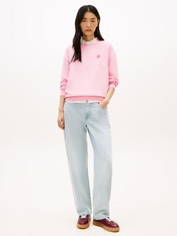 Tommy Hilfiger Script Logo Sweatshirt - view 2, Light Pink