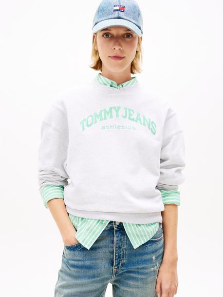 Tommy Hilfiger Embroidered Logo Sweatshirt, Light Grey