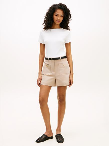 Tommy Hilfiger Button Should Slim Fit T-Shirt - view 2, White