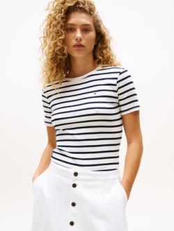 Tommy Hilfiger Slim Fit Stripe T-Shirt, Multi, Multi