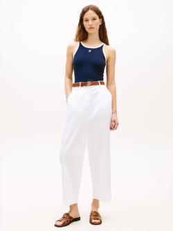 Tommy Hilfiger Slim Fit Contrast Trim Vest - view 2, Navy/White