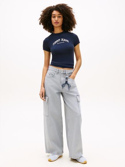 Tommy Hilfiger Tommy Jeans Slim Fit T-Shirt - view 2, Dark Blue