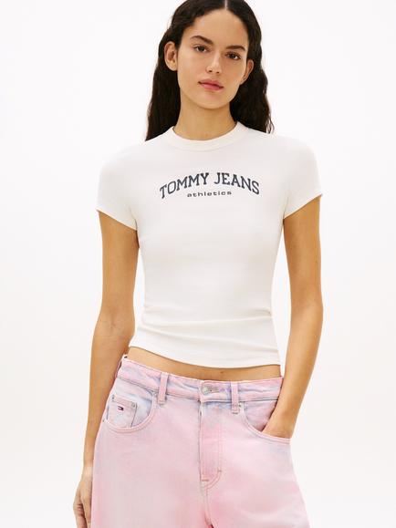 Tommy Hilfiger Tommy Jeans Slim Fit T-Shirt, Beige