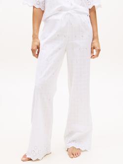 Tommy Hilfiger Broderie Anglaise Pyjama Bottoms, White, White