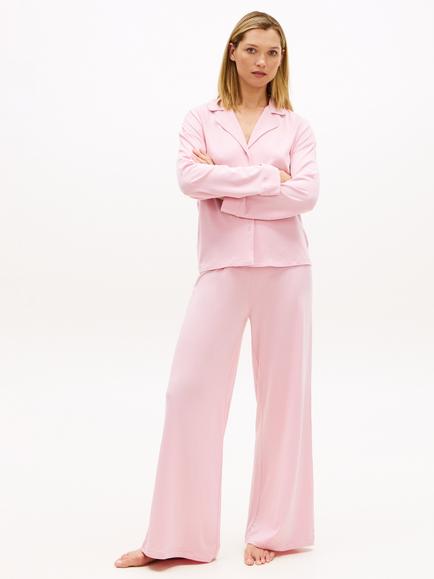Tommy Hilfiger Stretch Logo Waistband Pyjama Bottoms, Light Pink - view 2, Light Pink
