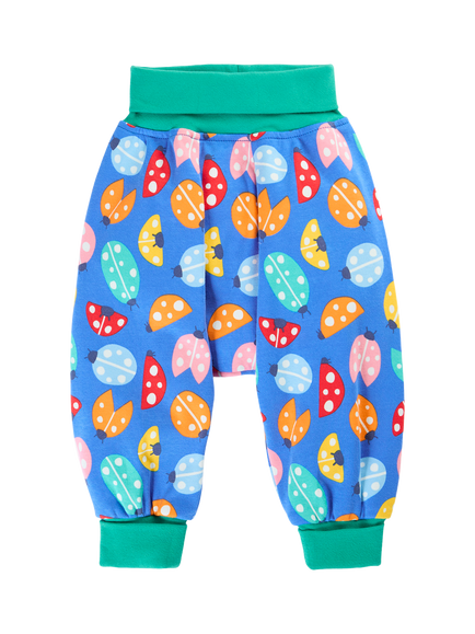 Frugi Baby Parsnip Ladybird Print Trousers, Multi, Multi