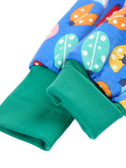 Frugi Baby Parsnip Ladybird Print Trousers, Multi - view 2, Multi