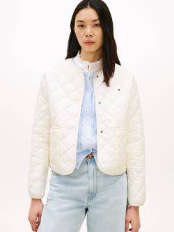 Tommy Hilfiger Quilted Water Repellent Jacket, Beige, Beige