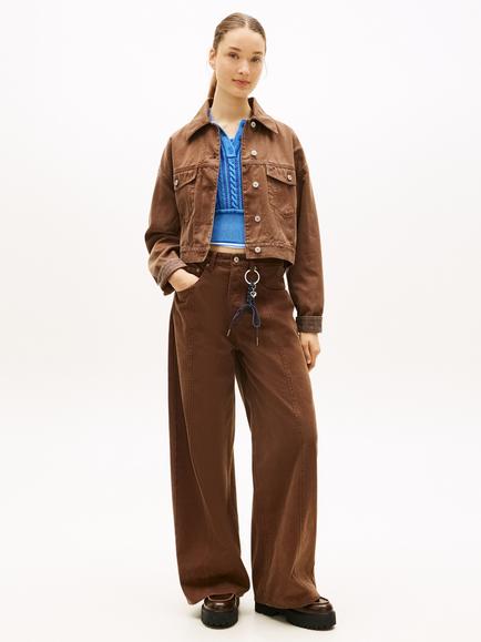 Tommy Hilfiger Garment Dyed Cotton Canvas Jacket, Brown - view 2, Brown