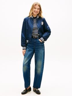 Tommy Hilfiger Water Repellent Varsity Bomber Jacket, Dark Blue - view 2, Dark Blue