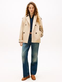 Tommy Hilfiger Water Repellent Short Trench Jacket, Beige - view 2, Beige