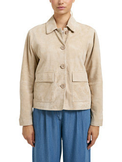 Smith & Soul Boxy Pure Suede Jacket, Sand, Sand