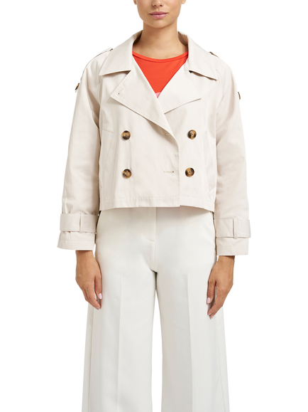Smith & Soul Cropped Trench Jacket, Sand, Sand