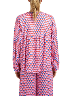 Smith & Soul Geometric V-Neck Top, Multi - view 2, Multi