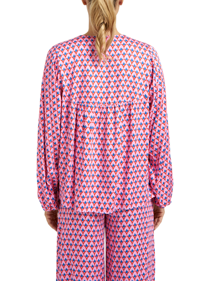 Smith & Soul Geometric V-Neck Top, Multi - view 2, Multi