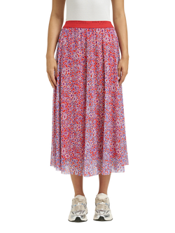 Smith & Soul Floral Mesh Midi Skirt, Multi, Multi