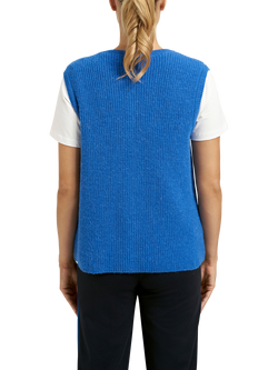 Smith & Soul Button Down Knit Tank Top, Royal - view 2, Royal