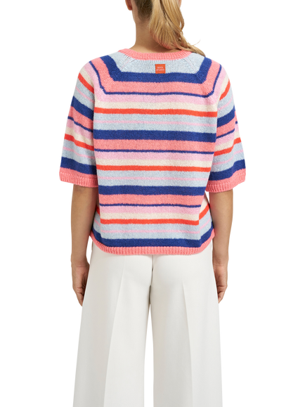 Smith & Soul Stripe Raglan Sleeve Jumper, Multi - view 2, Multi
