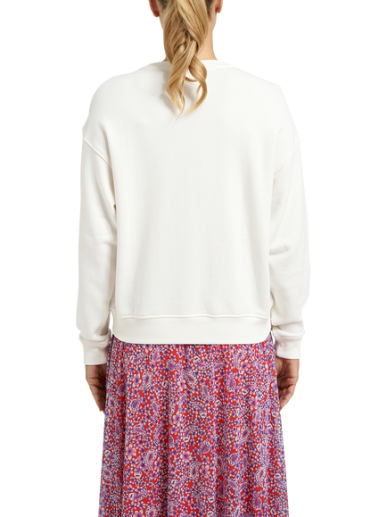 Smith & Soul Paris Slogan Sweatshirt, Off White/Multi - view 2, Off White/Multi