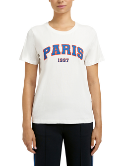 Smith & Soul Paris Slogan T-Shirt, Off White/Multi, Off White/Multi