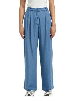 Smith & Soul Pleated Wide Leg Trousers, Denim, Denim