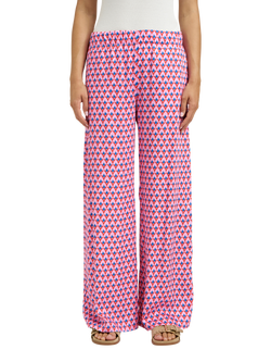 Smith & Soul Geometric Wide Leg Trousers, Sugar Pink/Multi, Sugar Pink/Multi