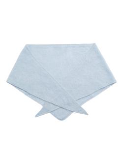 Chinti & Parker Pure Brushed Cashmere Bandana, Baby Blue