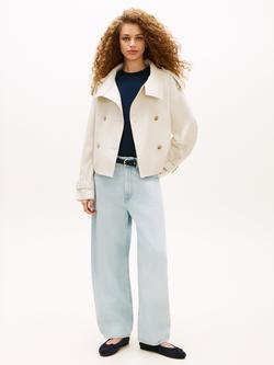 Tommy Hilfiger Water Repellent Short Trench Jacket, Cream - view 2, Cream