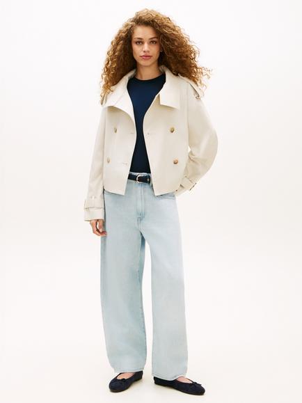Tommy Hilfiger Water Repellent Short Trench Jacket, Cream - view 2, Cream