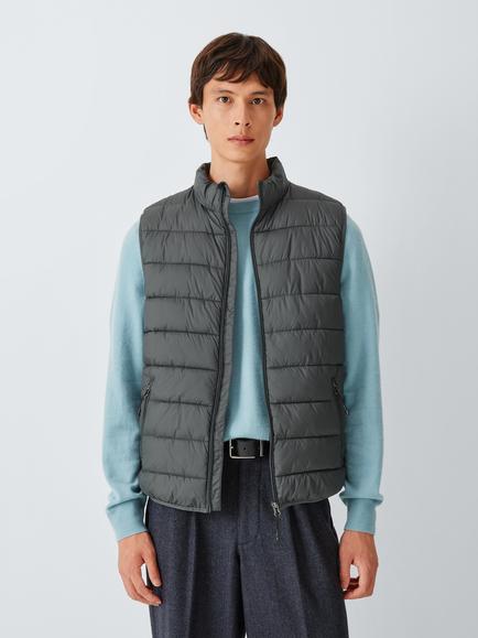 John Lewis Padded Gilet, Asphalt, Asphalt