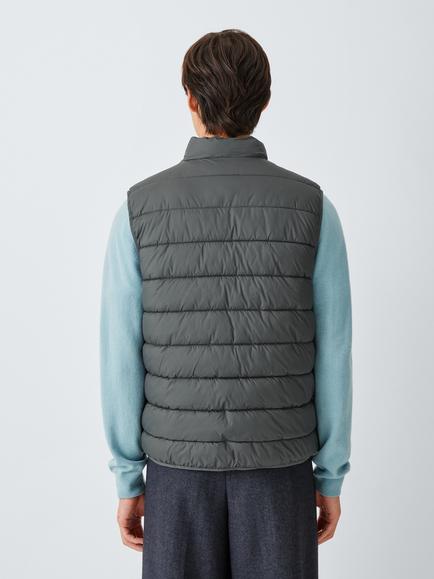 John Lewis Padded Gilet, Asphalt - view 2, Asphalt