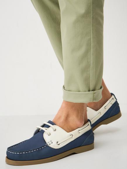 Crew Clothing Aubry Deck Shoes, Navy Blue - view 2, Navy Blue