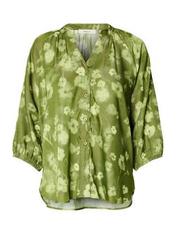 Selected Giona Floral Shirt containing LENZING™ ECOVERO™ Viscose, Lint, Lint