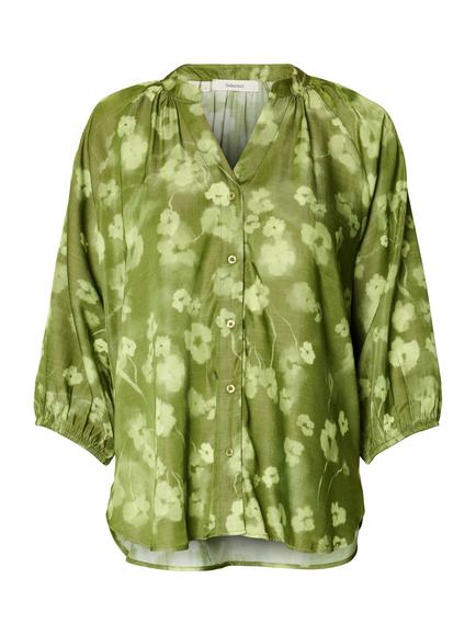 Selected Giona Floral Shirt containing LENZING™ ECOVERO™ Viscose, Lint, Lint