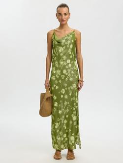 Selected Giona Sleeveless Floral Maxi Dress containing LENZING™ ECOVERO™ Viscose, Nature, Nature