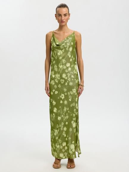 Selected Giona Sleeveless Floral Maxi Dress containing LENZING™ ECOVERO™ Viscose, Nature - view 2, Nature