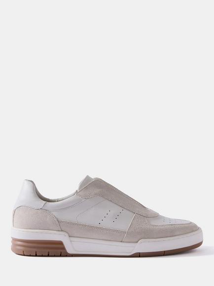 Mint Velvet Rylie Suede Slip On Trainers, White, White