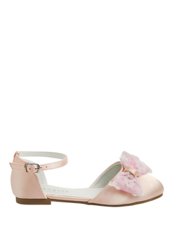 Angels by Accessorize Kids' Sequin Bow Sandals, Pink, Pink