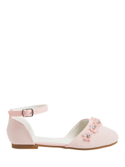Angels by Accessorize Kids' Gem Flower Sandals, Pink, Pink